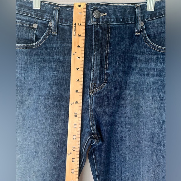 S.M.N. Men’s Straight Jeans Hunter in Waver Size 38 Whiskering Dark Denim - Picture 3 of 13